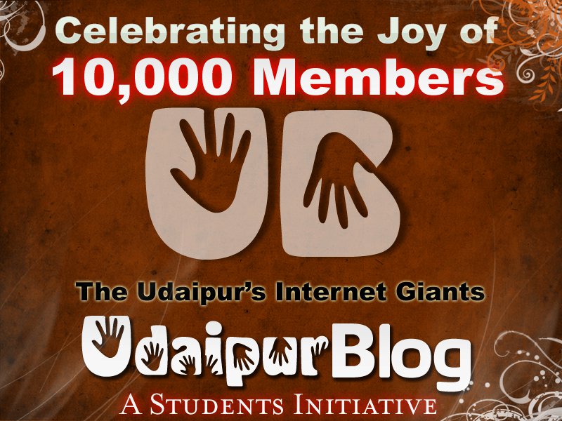 10000 Members on UdaipurBlog