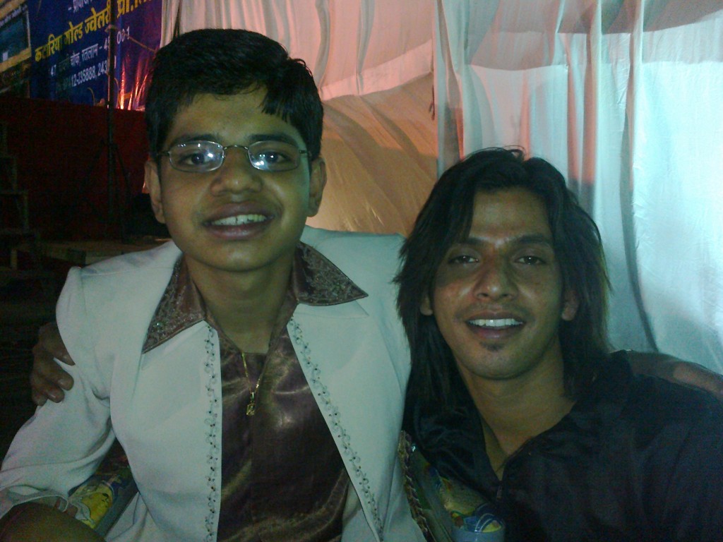 Bharat verma with Jay chaniyara (Laughter challenge contestant)