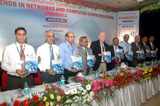 Book Launch by the honourable guests at ETNCC-2011