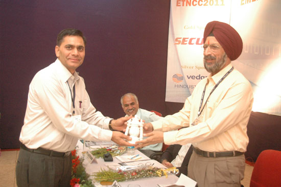 Dr. Dharm Singh presenting a souvenir to Prof. S.S. Chahal | ETNCC 2011