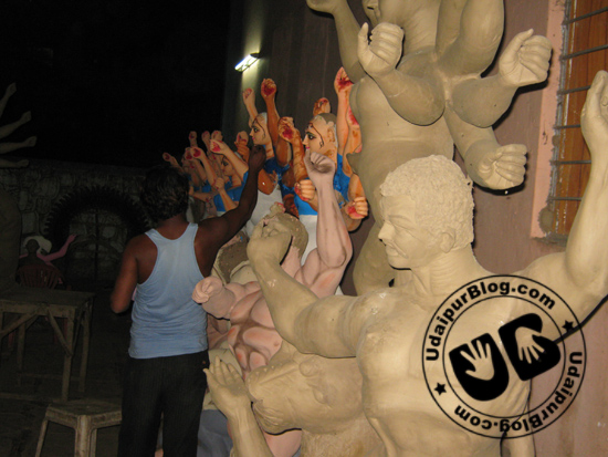 Idol Making Process Durga Puja | UdaipurBlog
