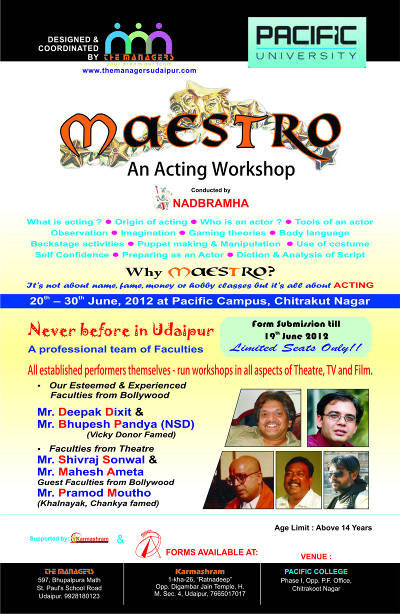 Maestro-workshop | UdaipurBlog