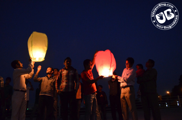 Sky Lanterns in Udaipur