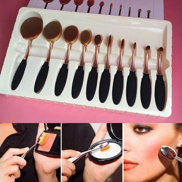oval brush sets eldee cosmetics