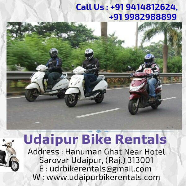 List of Bike Rentals in Udaipur