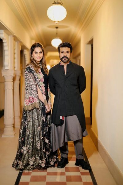 Ram Charan and Family at Niharika Konidela Wedding
