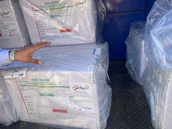 Supply of vaccines in Udaipur - covishield