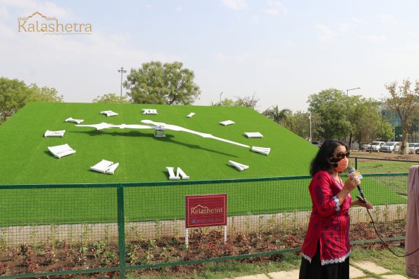 1000 sq. ft. Floral Clock at Maharana Pratap Airport