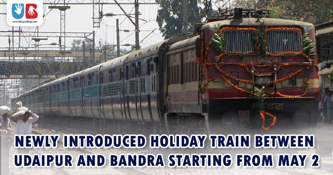 Train between Udaipur & Bandra
