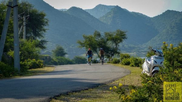 cycling on badi lake 